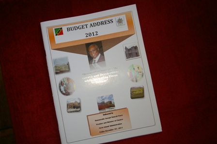 Budget Address booklet